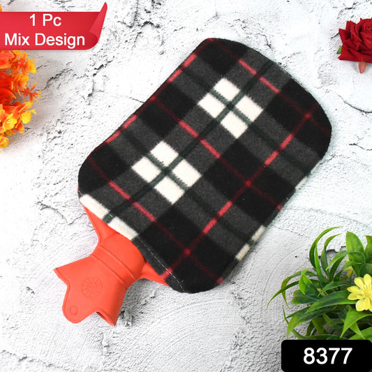 Hot Water Bottle Bag With Cover For Pain Relief (1 Pc  Mix Design  Size)